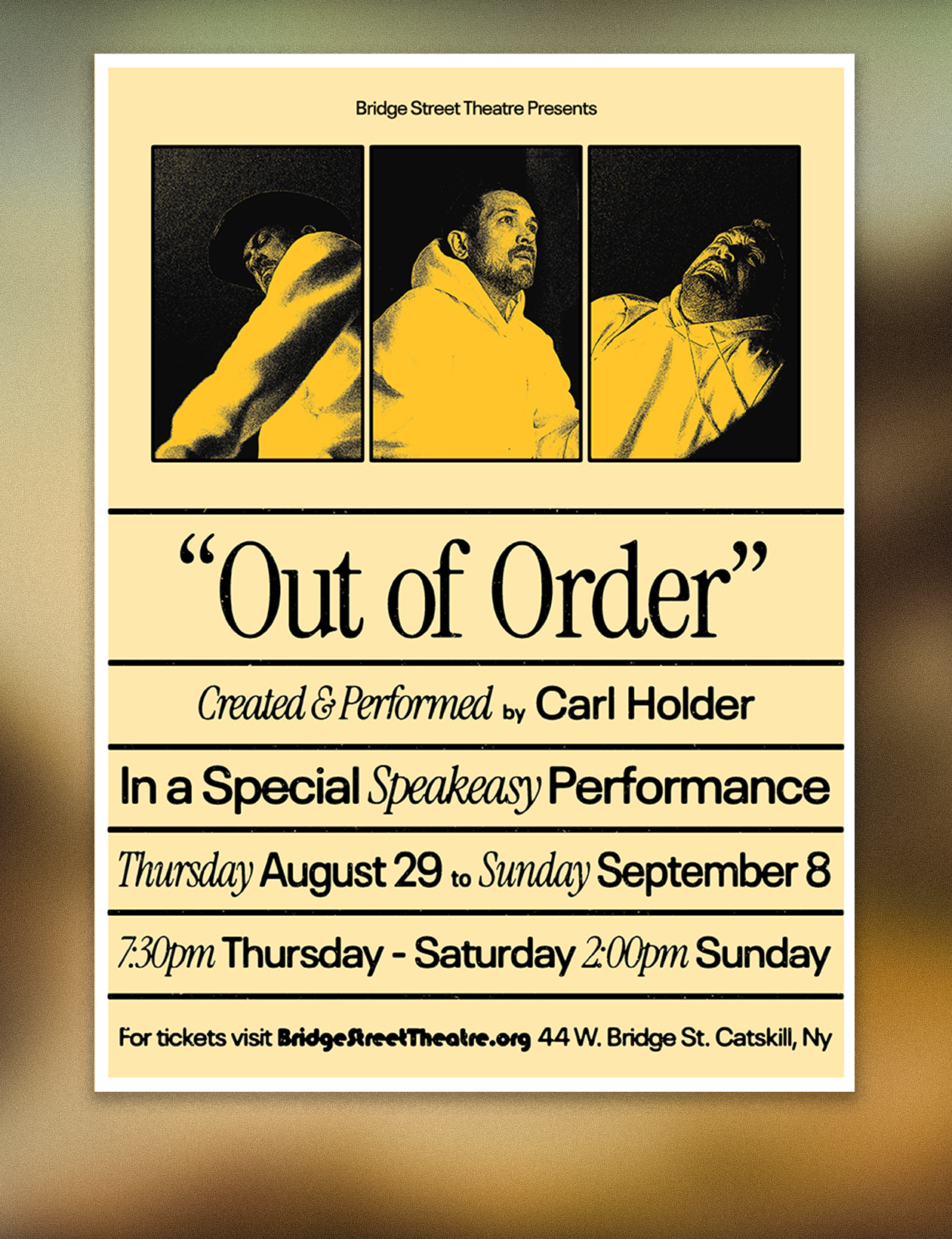 Bridge Street Theatre poster example 3